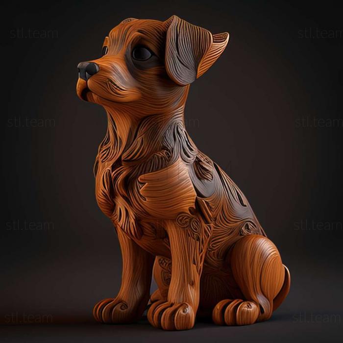 3D model Judy the dog famous animal (STL)